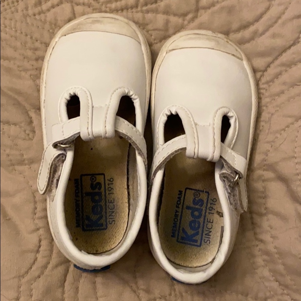 Keds T Strap White Mary Janes